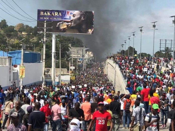 Haiti protest