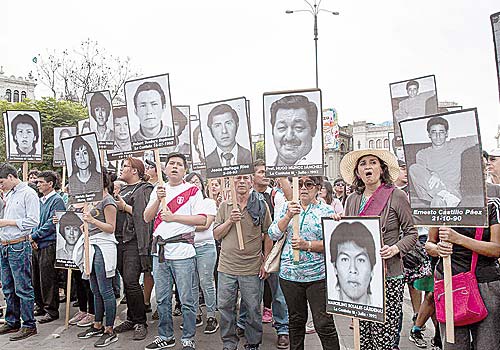 Fujimori protest