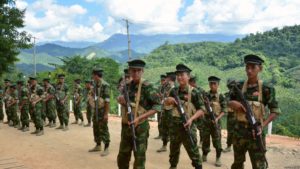 Kachin Independence Army cadets in Laiza (Paul Vrieze VOA)