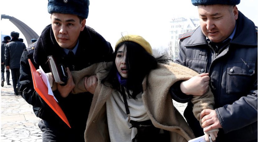 Kyrgyzstan women's march